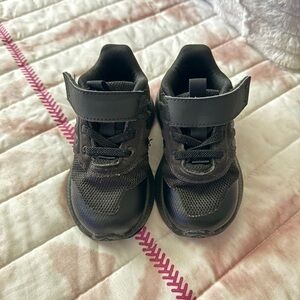 Adidas Kids Black Sneakers with Velcro